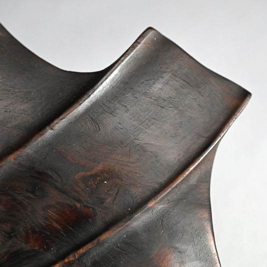 Carved Wood Leaf Tray from Himeji Castle Pine Trees