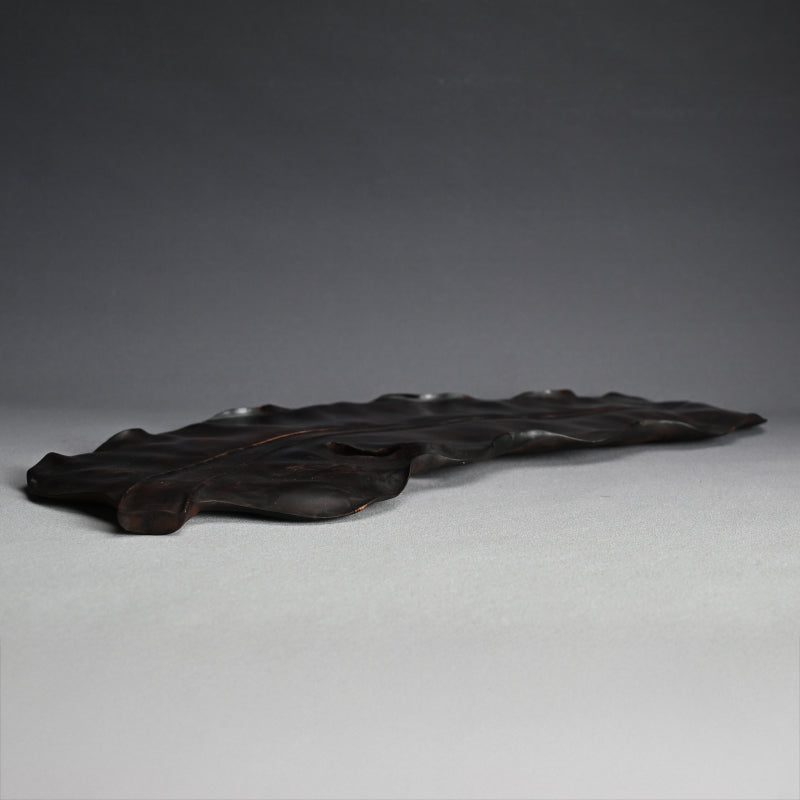 Carved Wood Leaf Tray from Himeji Castle Pine Trees