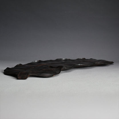 Carved Wood Leaf Tray from Himeji Castle Pine Trees