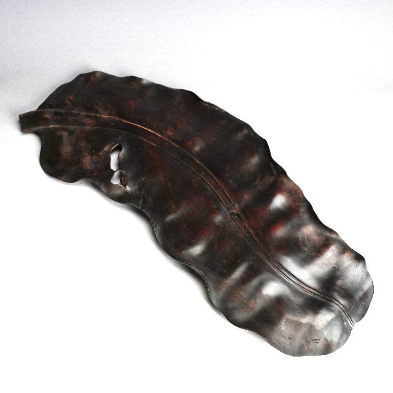 Carved Wood Leaf Tray from Himeji Castle Pine Trees