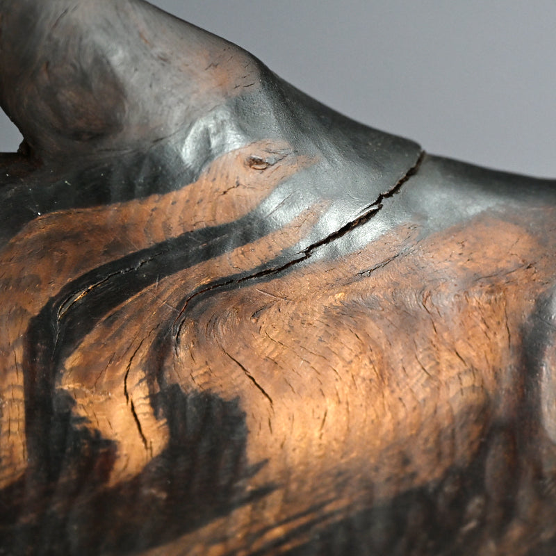 Carved Wood Leaf Tray from Himeji Castle Pine Trees