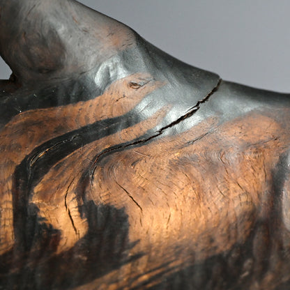 Carved Wood Leaf Tray from Himeji Castle Pine Trees