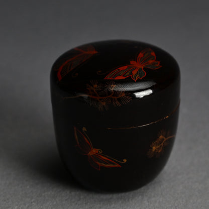 Toyoraku Lacquered Ceramic Natsume Tea Container