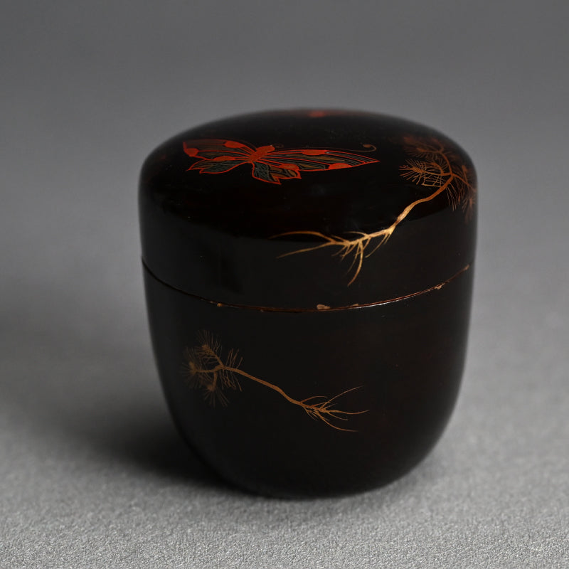 Toyoraku Lacquered Ceramic Natsume Tea Container