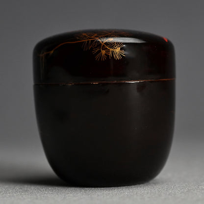 Toyoraku Lacquered Ceramic Natsume Tea Container