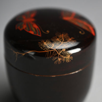Toyoraku Lacquered Ceramic Natsume Tea Container