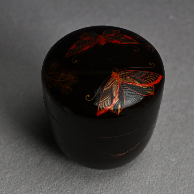 Toyoraku Lacquered Ceramic Natsume Tea Container