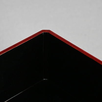 Unusual Lacquered Wood Suzuri-bako Writing Cabinet ー藤井 伊三吉 “日月雲杢硯箱”