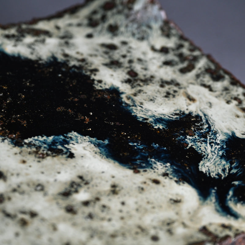 Dynamic Karatsu Slab Platter ー中川 自然坊 “朝鮮唐津 皿”