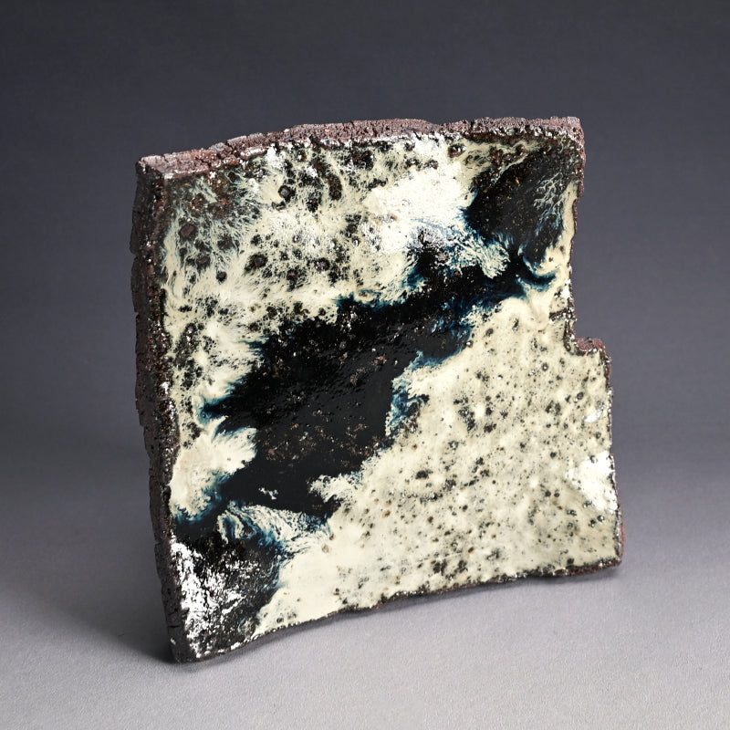 Dynamic Karatsu Slab Platter ー中川 自然坊 “朝鮮唐津 皿”