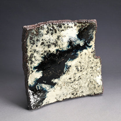 Dynamic Karatsu Slab Platter ー中川 自然坊 “朝鮮唐津 皿”