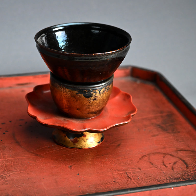 Momoyama period Lacquer Tenmoku Dai