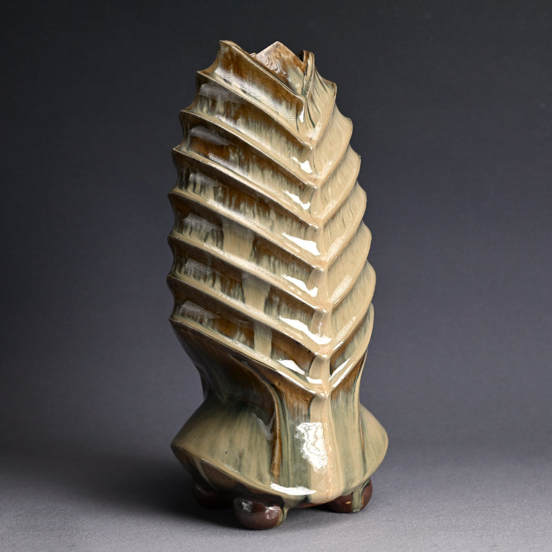 Contemporary Takatori Pottery Vase ー末吉 宏光 “高取焼 花入”
