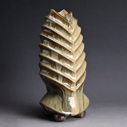 Contemporary Takatori Pottery Vase ー末吉 宏光 “高取焼 花入”