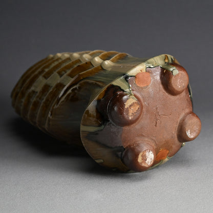 Contemporary Takatori Pottery Vase ー末吉 宏光 “高取焼 花入”