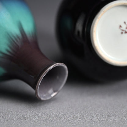 Tokkuri Sake Set ー三代 德田 八十吉 (正彦) “彩釉徳利”