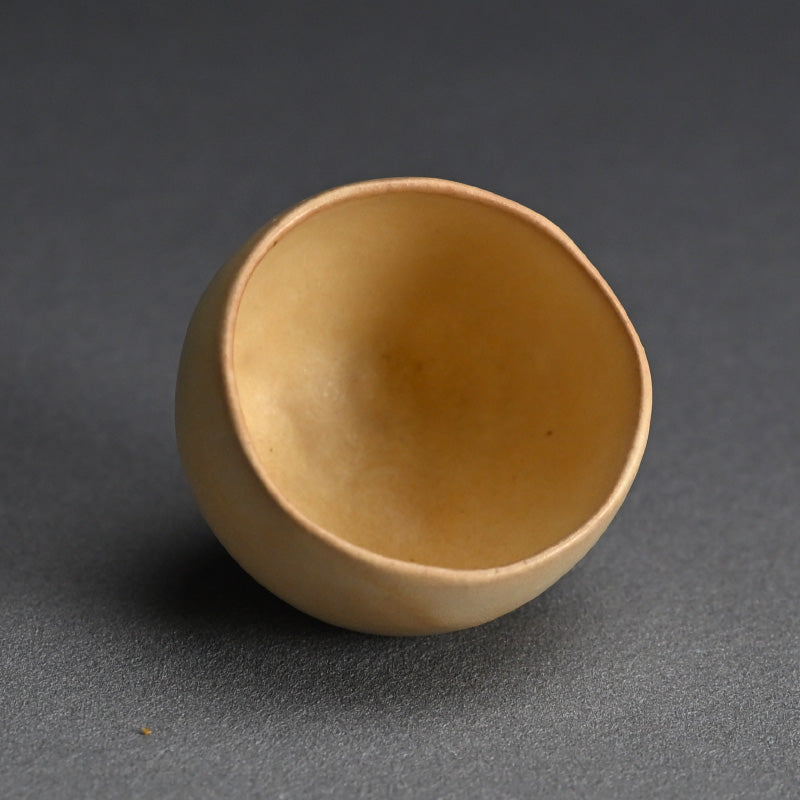 Yellow Glazed Sake Cup ー山口 美智江 "酒盃"