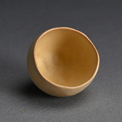 Yellow Glazed Sake Cup ー山口 美智江 "酒盃"