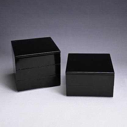 Antique Japanese 5 piece Stacking Lacquer Box Set, Jubako