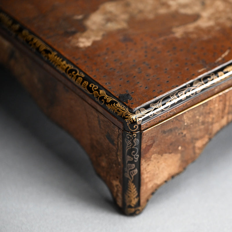 Antique Japanese Lacquer Box Scholar Art Momoyama