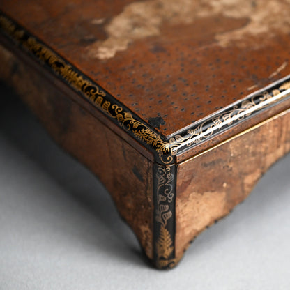 Antique Japanese Lacquer Box Scholar Art Momoyama