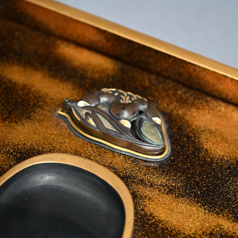 Antique Japanese Lacquer Box Scholar Art Momoyama