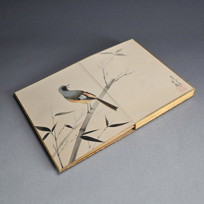 Antique Japanese Nihonga Gacho Painting Album, 1934