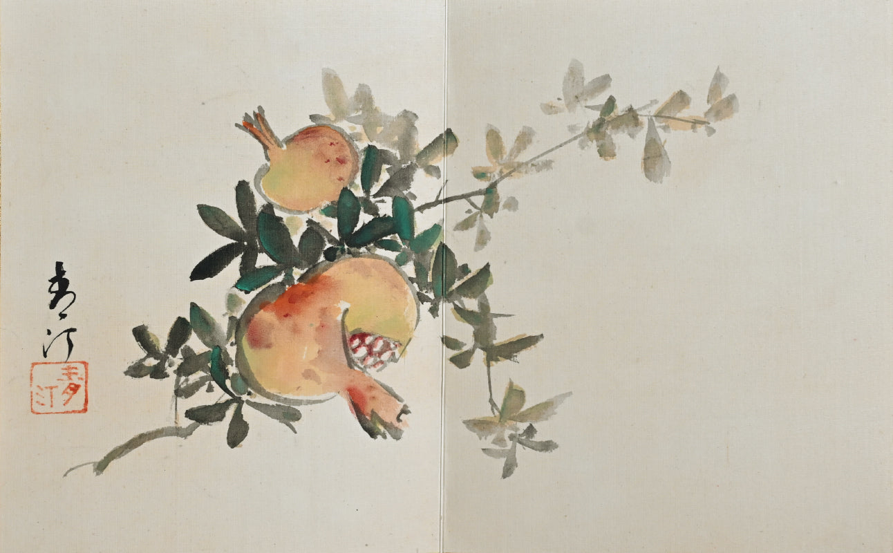 Antique Japanese Nihonga Gacho Painting Album, 1934