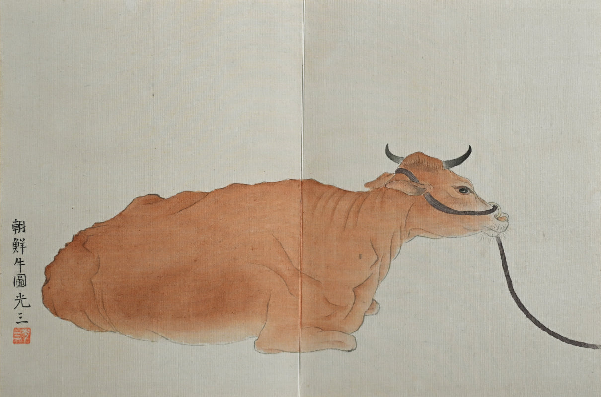 Antique Japanese Nihonga Gacho Painting Album, 1934