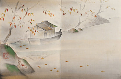 Antique Japanese Nihonga Gacho Painting Album, 1934