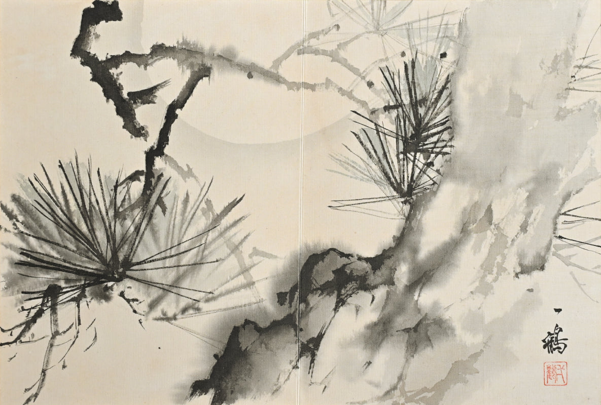 Antique Japanese Nihonga Gacho Painting Album, 1934