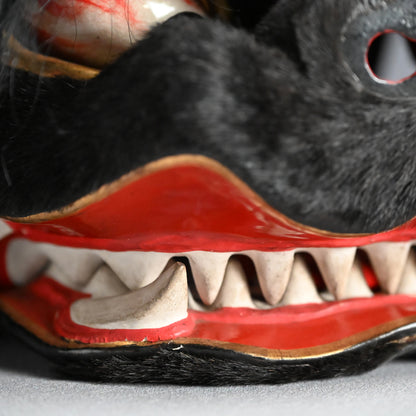 Antique Ainu Shishimai Bear Dance Mask