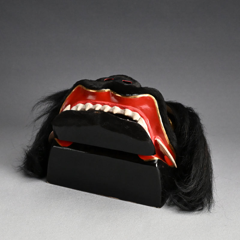 Antique Ainu Shishimai Bear Dance Mask