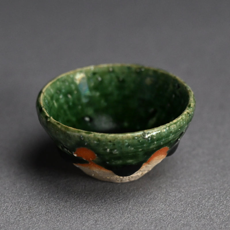 Contemporary Oribe Guinomi ー加古 勝己 “ 織部ぐい呑”