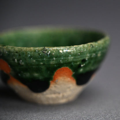 Contemporary Oribe Guinomi ー加古 勝己 “ 織部ぐい呑”