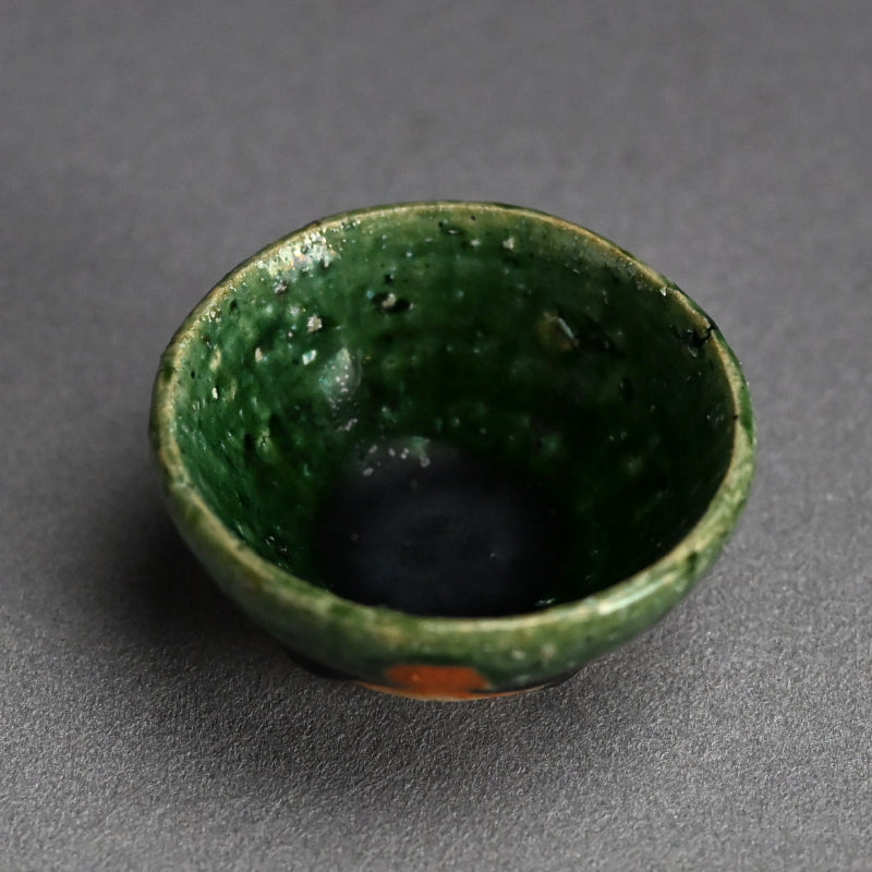 Contemporary Oribe Guinomi ー加古 勝己 “ 織部ぐい呑”