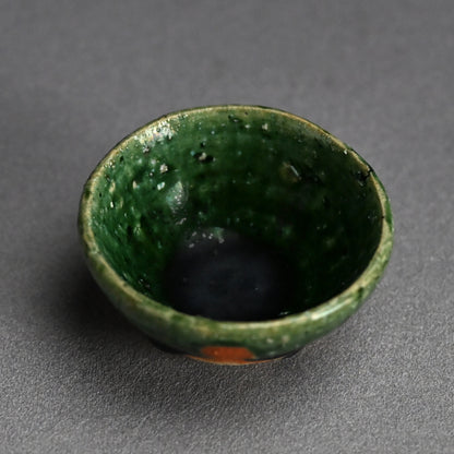 Contemporary Oribe Guinomi ー加古 勝己 “ 織部ぐい呑”