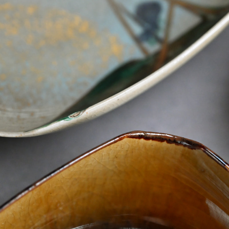 10 pc. Set of Floral Plates by Wazen ー十二代 永楽 善五郎 “向付 十個“