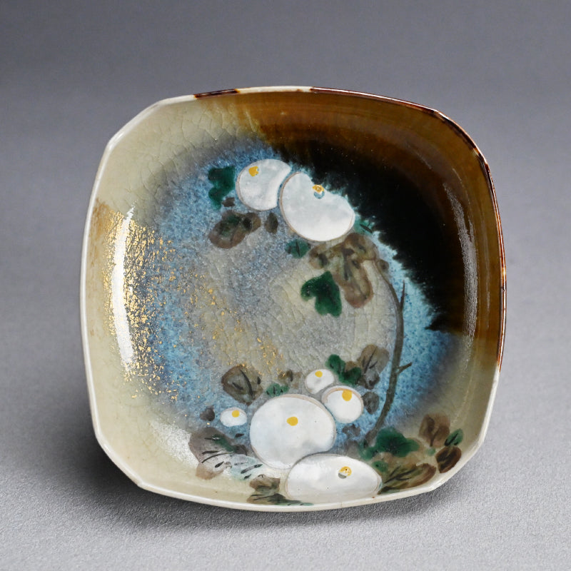 10 pc. Set of Floral Plates by Wazen ー十二代 永楽 善五郎 “向付 十個“