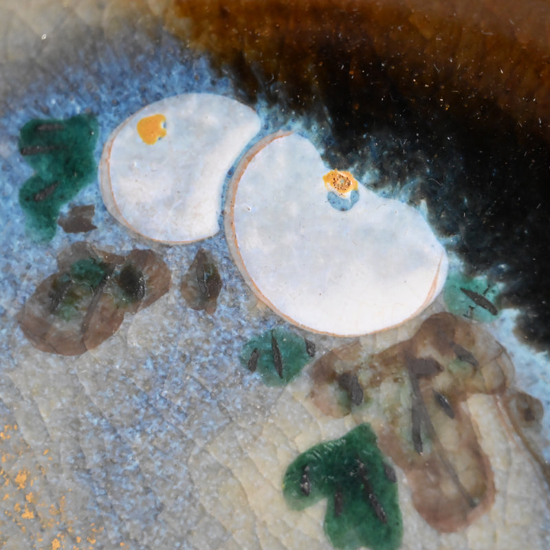 10 pc. Set of Floral Plates by Wazen ー十二代 永楽 善五郎 “向付 十個“