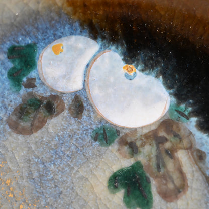 10 pc. Set of Floral Plates by Wazen ー十二代 永楽 善五郎 “向付 十個“