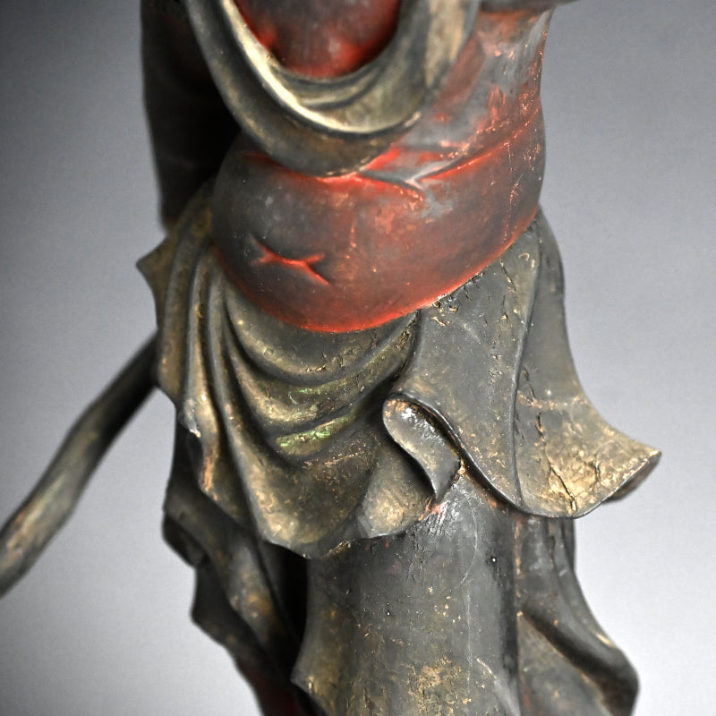 Refined Edo p. Buddhist Carving, Seitakadoji