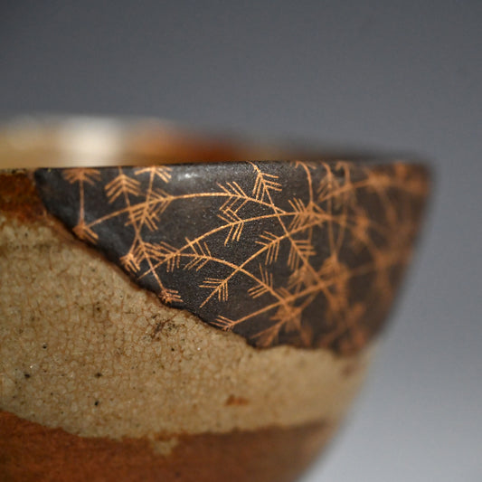 Momoyama p. Karatsu Chawan w/ Lacquer Repair