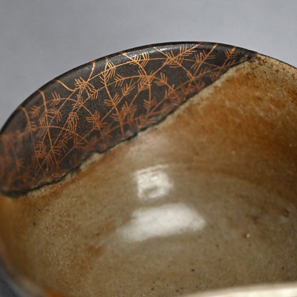 Momoyama p. Karatsu Chawan w/ Lacquer Repair