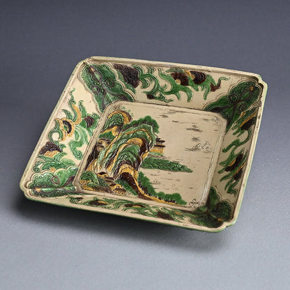 Superb Edo period Gennai Yaki Platter