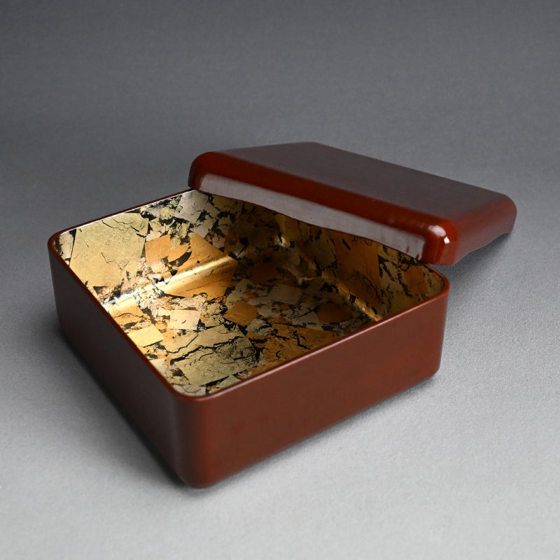 Fabulous Meiji Gold & Silver Lined Lacquer Box