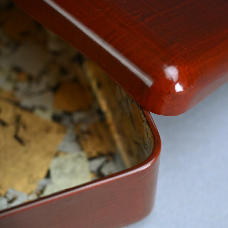 Fabulous Meiji Gold & Silver Lined Lacquer Box