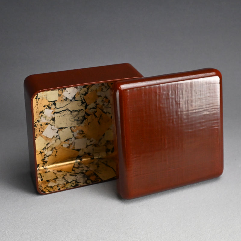 Fabulous Meiji Gold & Silver Lined Lacquer Box