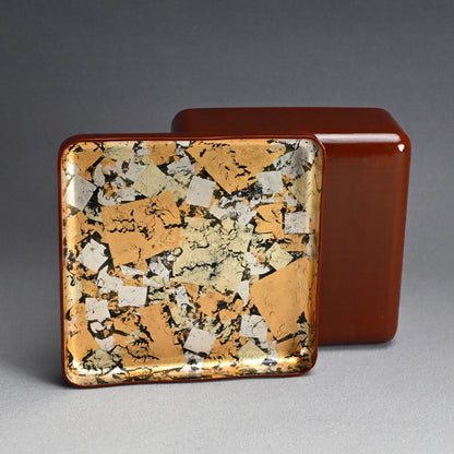 Fabulous Meiji Gold & Silver Lined Lacquer Box
