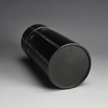 アンティーク漆器花瓶 梅の花